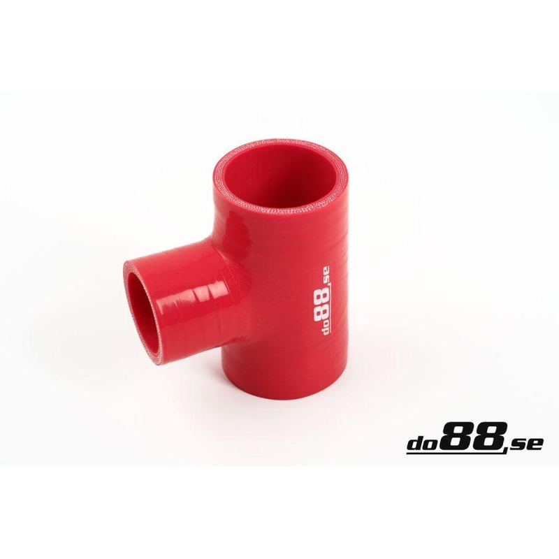 Silicone Hose Red T 2'' + 1''  (51mm+25mm)