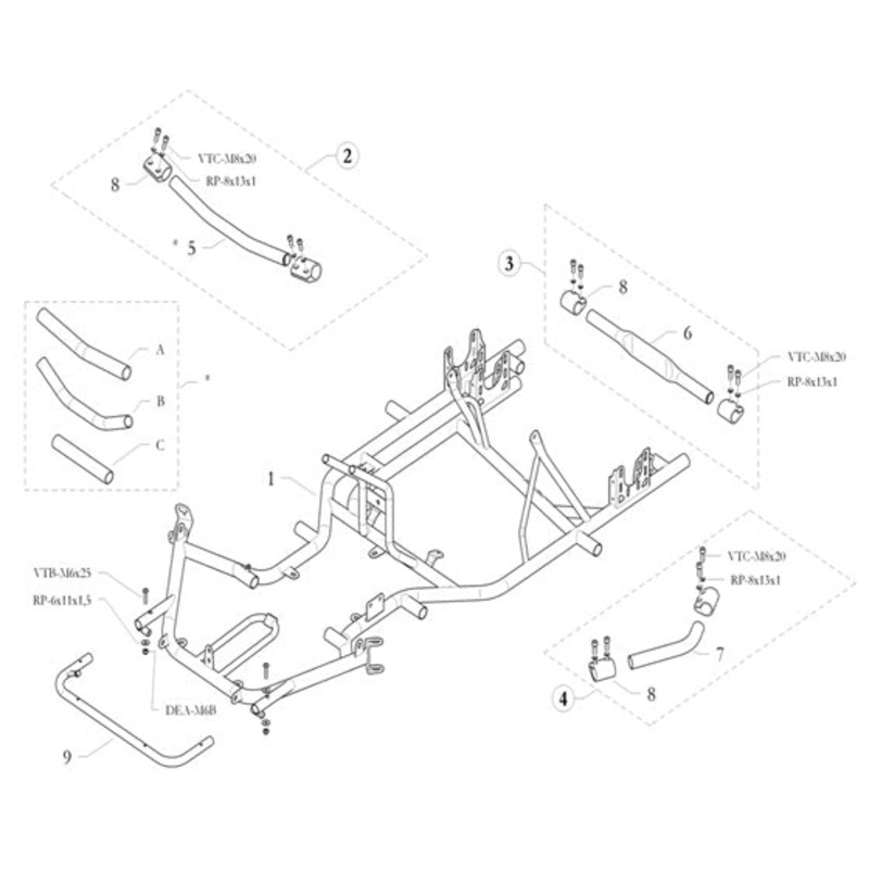 7. 20.4546.06 Birel Side Torsion Bar 30mm