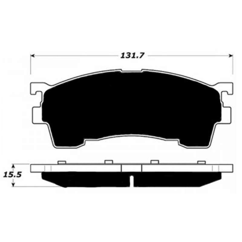 Porterfield Brake Pads for 1998 MAZDA 626 R/Drum