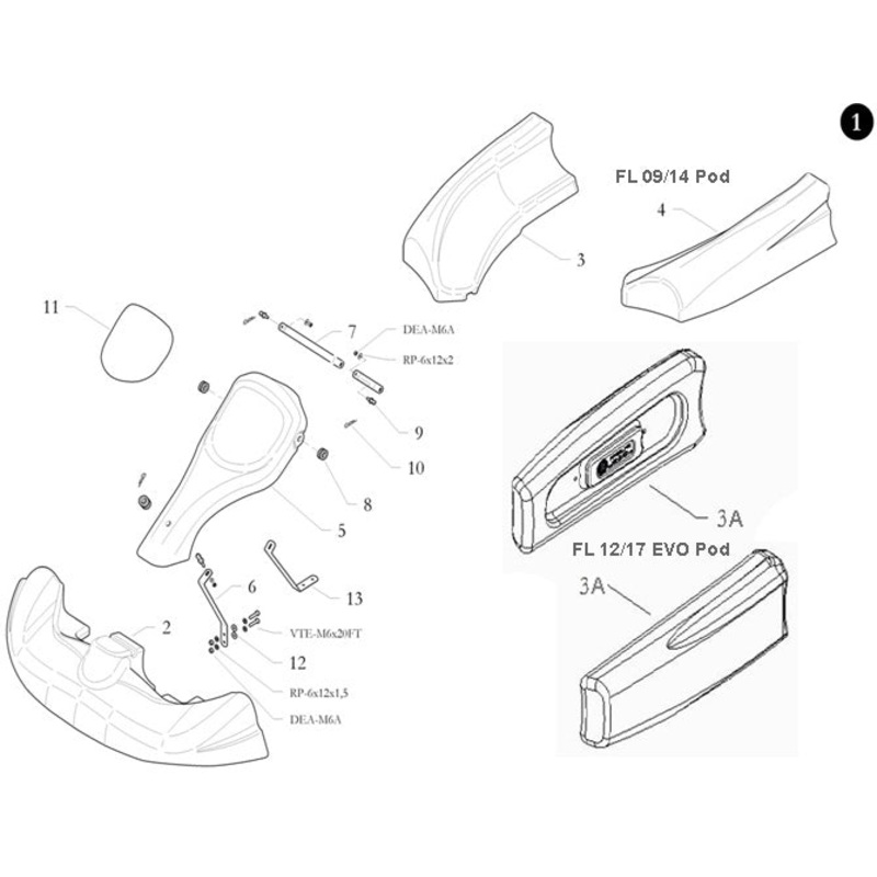 12. 20.0636.18 Birel Rubber Floor Tray Washer