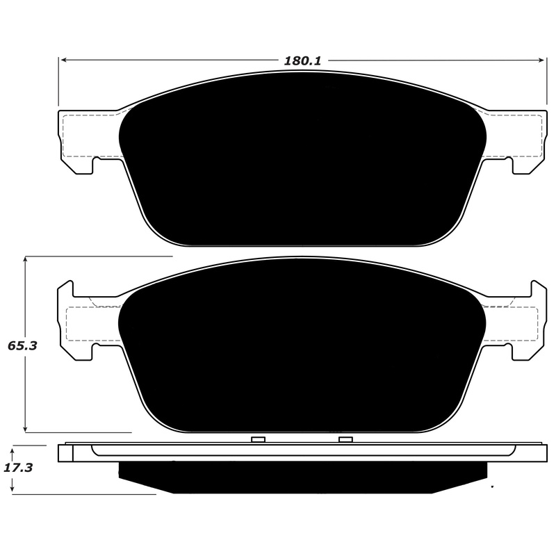 Porterfield Brake Pads for 2018 FORD ESCAPE 2.0L