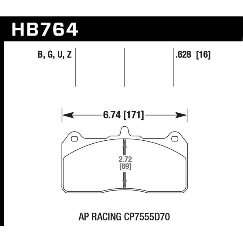 Hawk AP Racing Caliper w/ 36mm Rotor HPS 5.0 Performance Street Brake Pads