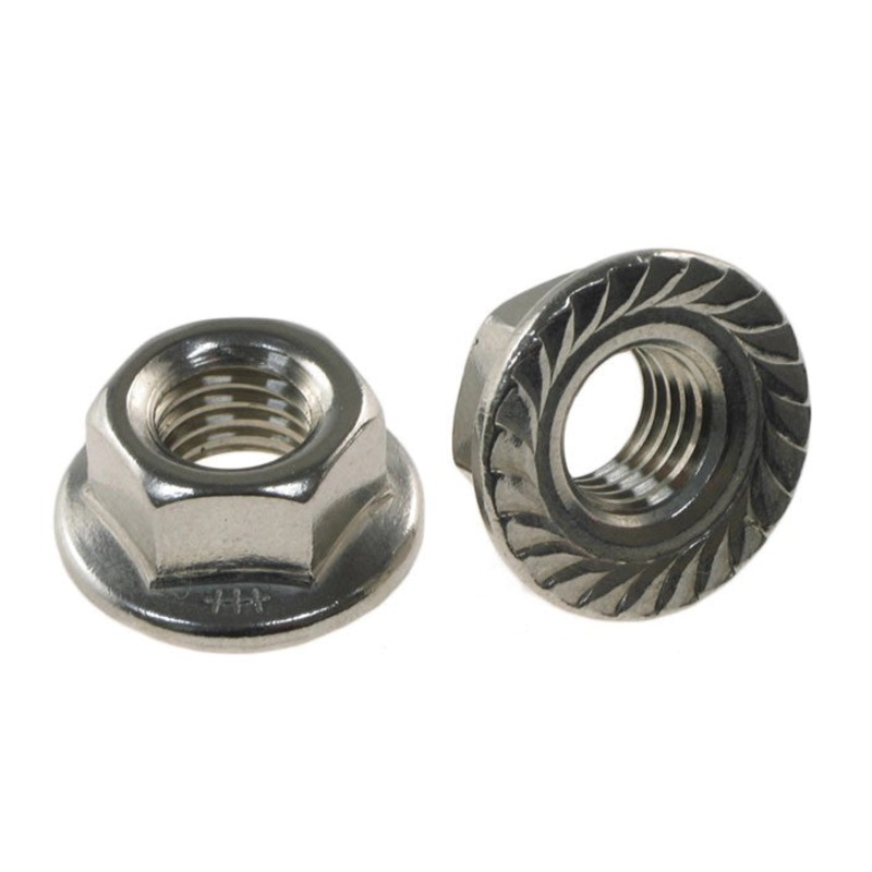 3/8-24 Serrated EZ Spin Flange Nut