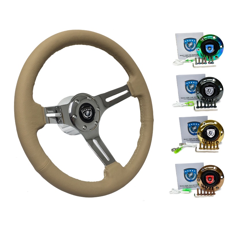 1990+ Nissan 200SX Steering Wheel Kit | Tan Leather | ST3012TAN