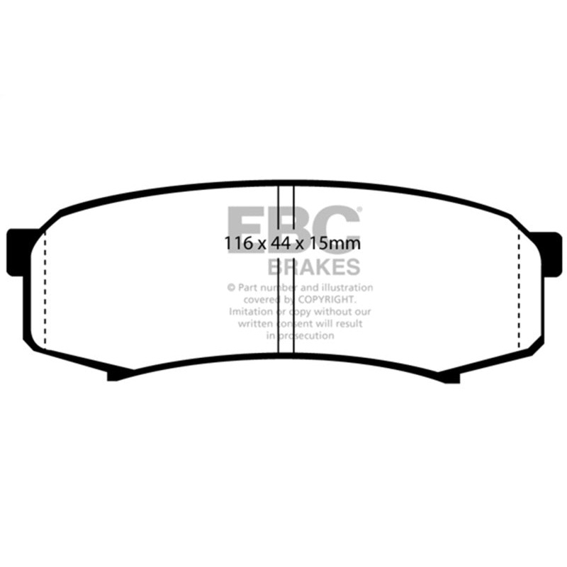 EBC 10+ Lexus GX460 4.6 Yellowstuff Rear Brake Pads