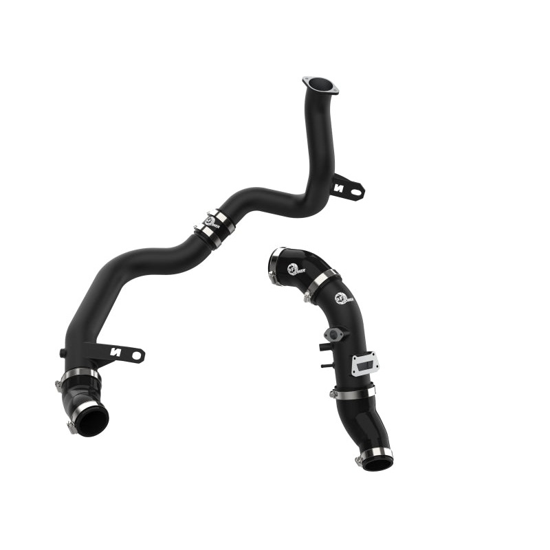 aFe BladeRunner Aluminum Hot and Cold Charge Pipe Kit (Black) - 2019-2022 Hyundai Veloster N