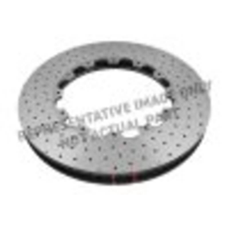 DBA 2007 Audi S6 Front 5000 Series Drilled Ring w/NAS Nuts