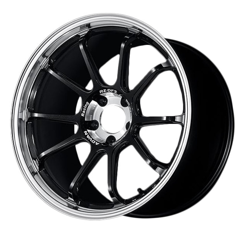 Advan RZ-DF2 Wheel (C-2 Concave) - 20x10.0 +35 | 5x114.3 | Diamond Cut & Racing Titanium Black