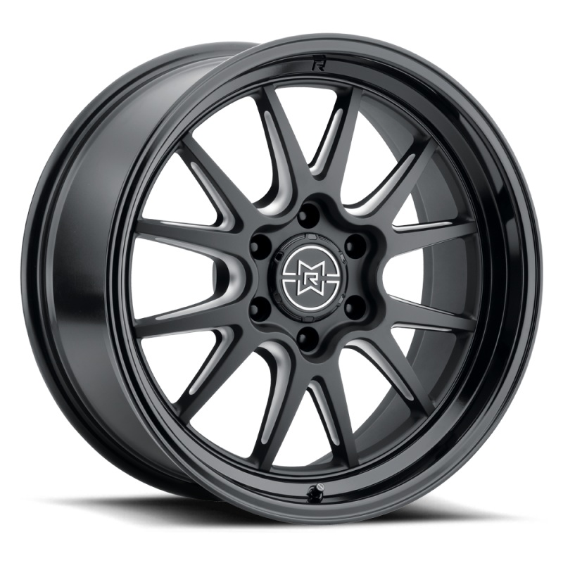 Method Raised MR802 22x12 / 8x180 BP / -40mm Offset / 124.1mm Bore - Double Black Milled Wheel