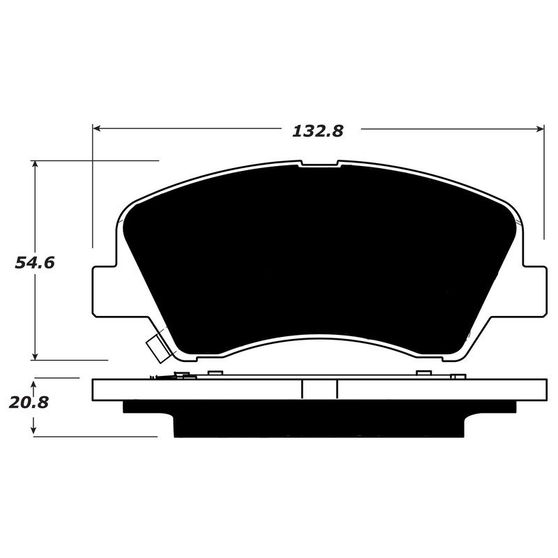 Porterfield Brake Pads for 2017 HYUNDAI ACCENT