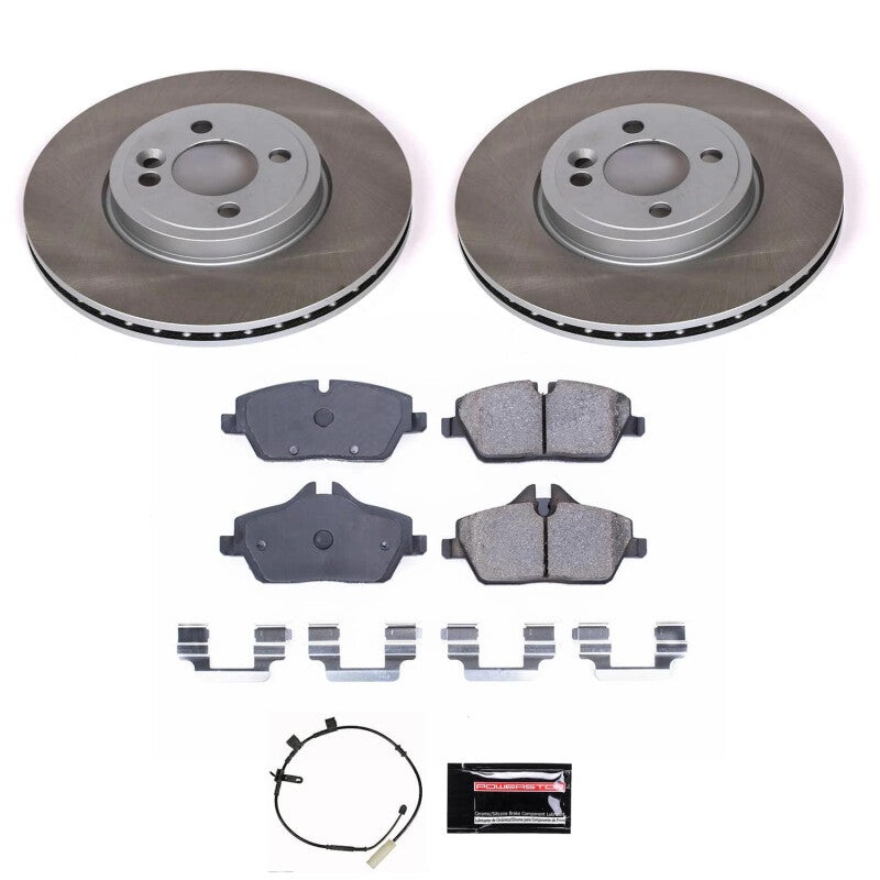 PowerStop Power Stop 2011 Mini Cooper Front Semi-Coated Rotor Kit