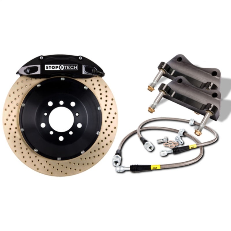 StopTech 01-06 BMW 330CI / 06-08 BMW Z4 Front BBK Yellow ST-40 Calipers 332x32 Drilled Rotors