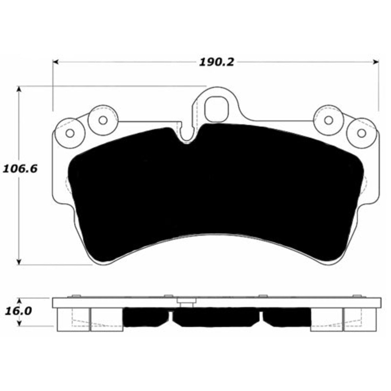 Porterfield Brake Pads for 2010 PORSCHE CAYENNE w/350mm Front Rotor