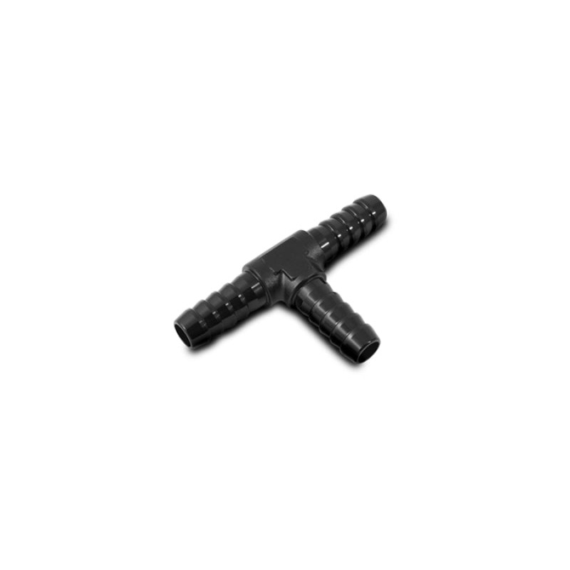 Vibrant 5/32in Barbed Tee Adapter - Black Anodized