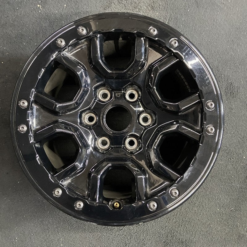 17" BRONCO 21-22 17x8.5 black outer ring Original OEM Wheel Rim