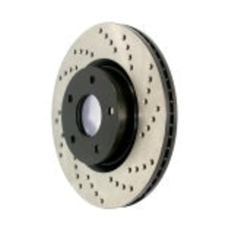 StopTech 17-21 Audi A4 / 16-20 Audi A4 Quattro Sport Cross-Drilled Disc Rotor - Left
