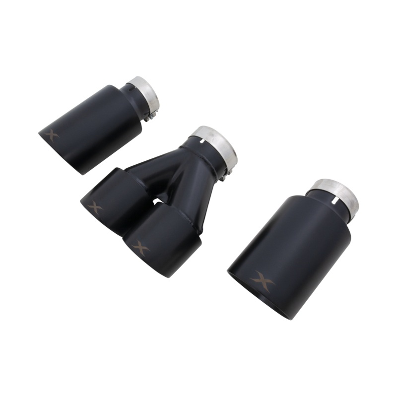 XForce Matte Black Exhaust Tip Set | 2023+ Toyota GR Corolla (ESTCGTIPSBK)