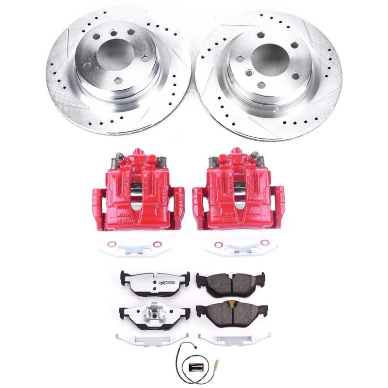 PowerStop Power Stop 11-13 BMW 328i Rear Z26 Street Warrior Brake Kit w/Calipers