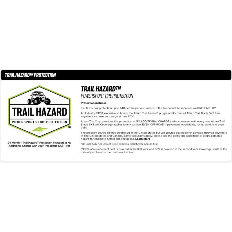 Atturo Trail Blade X/T SxS Tire - 29X11R14 75N