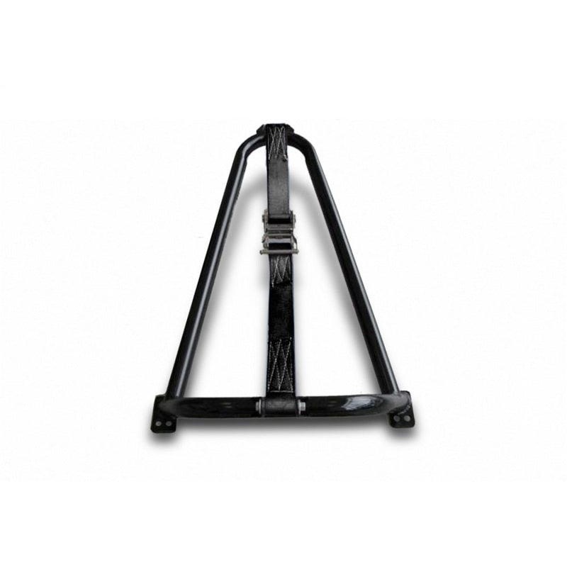 N-Fab Bed Mounted Tire Carrier Universal - Gloss Black - Black Strap