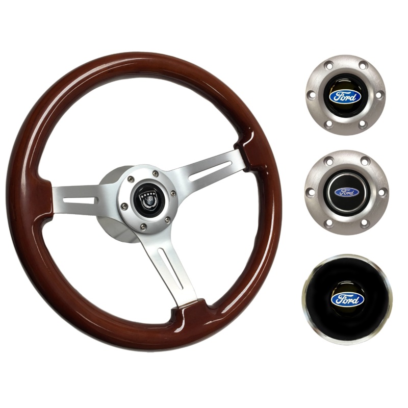 1967-69 Ford Galaxie Steering Wheel Kit | Mahogany Wood | ST3027S