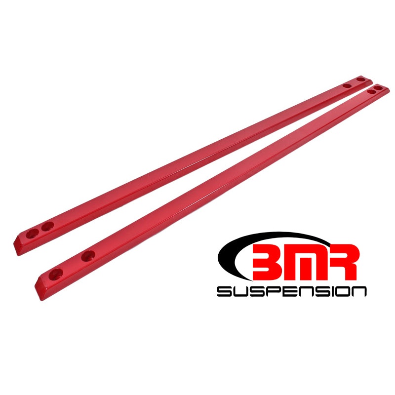 BMR 15-17 S550 Mustang Super Low Profile Chassis Jacking Rails - Red