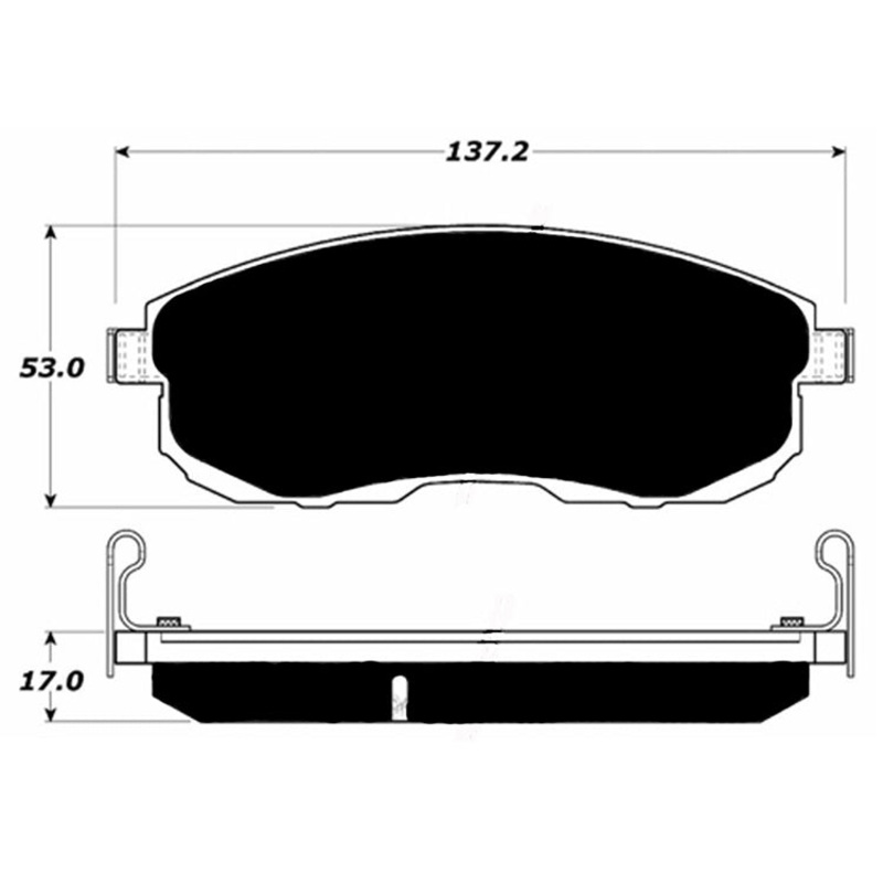 Porterfield Brake Pads for 2001 NISSAN SENTRA 2.0L