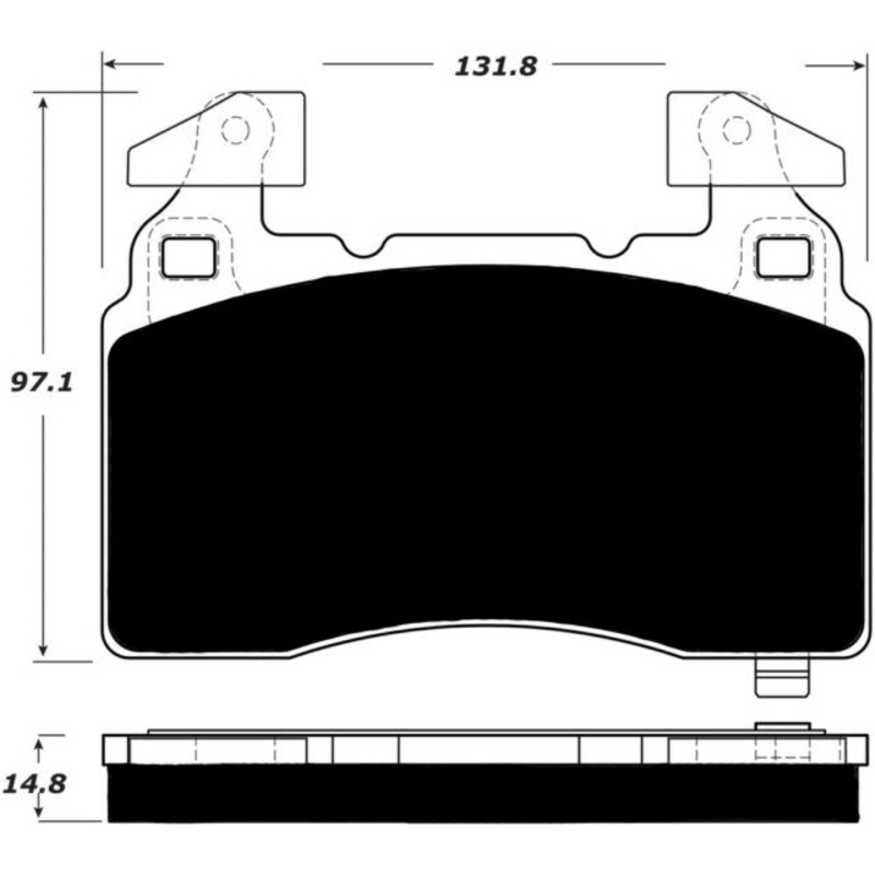 Porterfield Brake Pads for 2018 CADILLAC CT6 - J55 w/STD Brakes