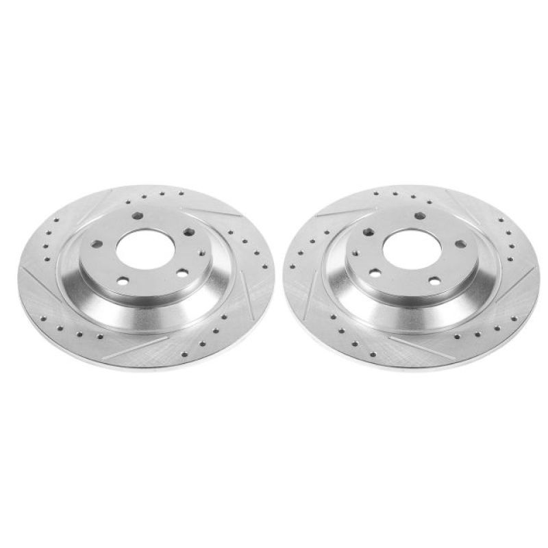 Power Stop Rear Evolution Drilled & Slotted Rotors Pair Mazda CX-5 2013-21 | JBR1595XPR