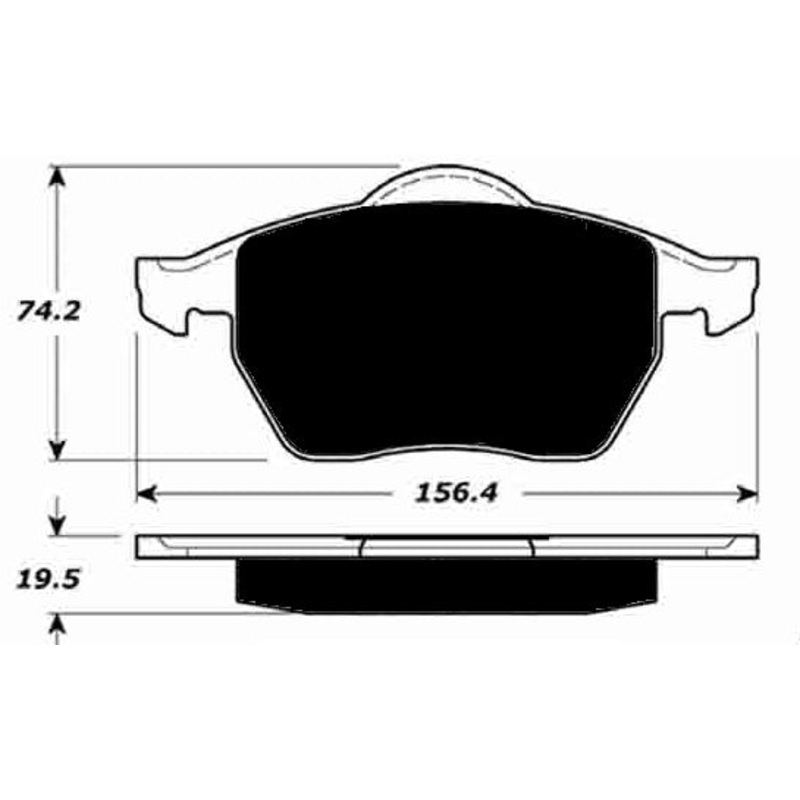 Porterfield Brake Pads for 2006 AUDI A4 - Turbo Cabriolet 1.8L