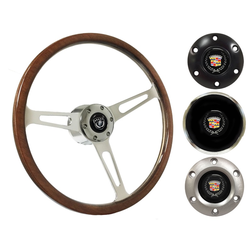 1969-89 Cadillac Steering Wheel Kit | Deluxe Walnut Wood | ST3554