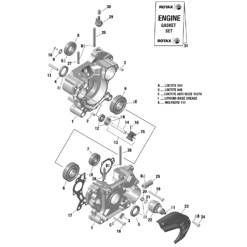 12. 230195 Rotax Max Small Oil Seal 10x26x7
