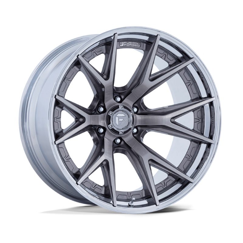 20x9.0 Fuel Catalyst Platinum w/ Chrome Lip