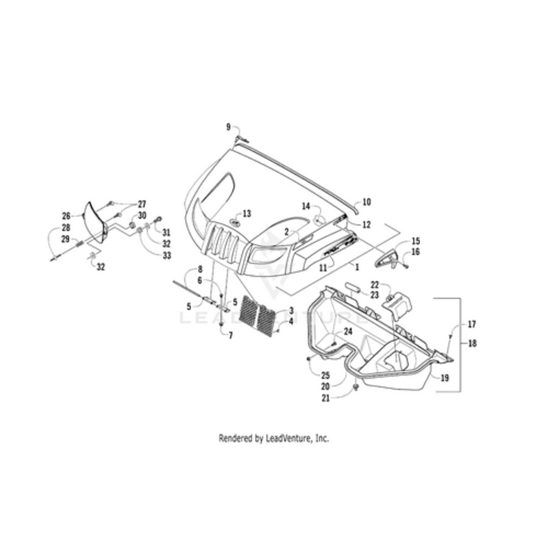 Arctic Cat Logo Decal - Left by Arctic Cat