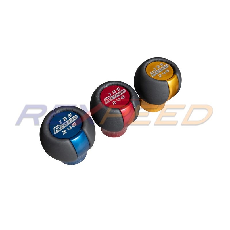 Rexpeed Black Leather Aluminum Shift Knob | 2022+ Subaru BRZ / Toyota GR86 (FR183)