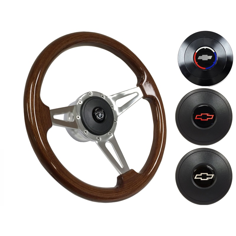 1990-2005 Corvette Steering Wheel Kit | Mahogany Wood | ST3078