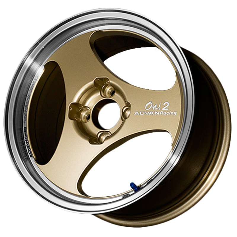 Advan Oni2 Wheel - 15x5.5 +38 | 4x100 | Machining & Champagne Gold