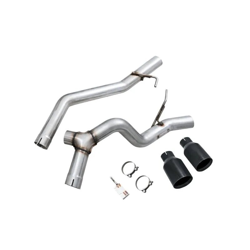 AWE Trail-to-Tread Conversion Kit (Dual Exhaust) for Jeep JT 3.6L - Diamond Black Tips (3015-33065)