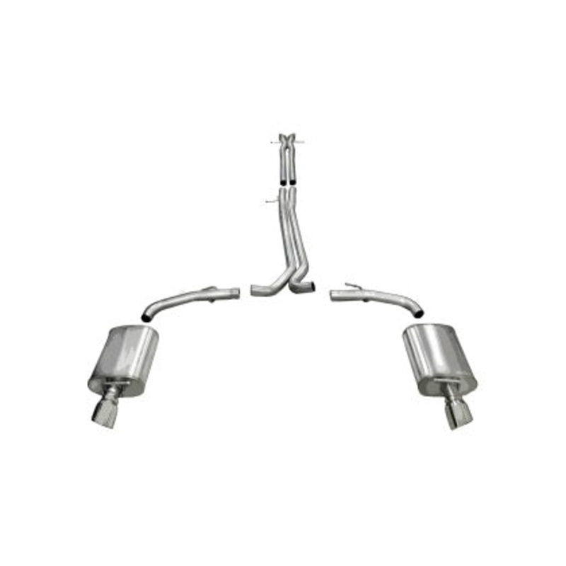 Corsa Ford Taurus SHO 3.5L V6 Turbo Polished Sport Cat-Back Exhaust