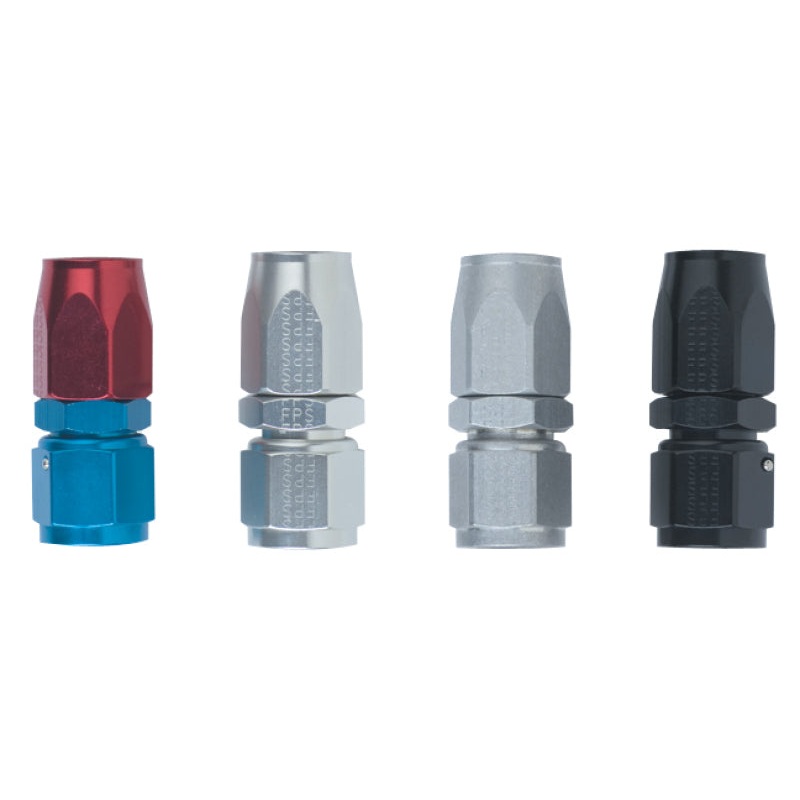 Fragola -8AN Straight Power Flow Hose End - Black