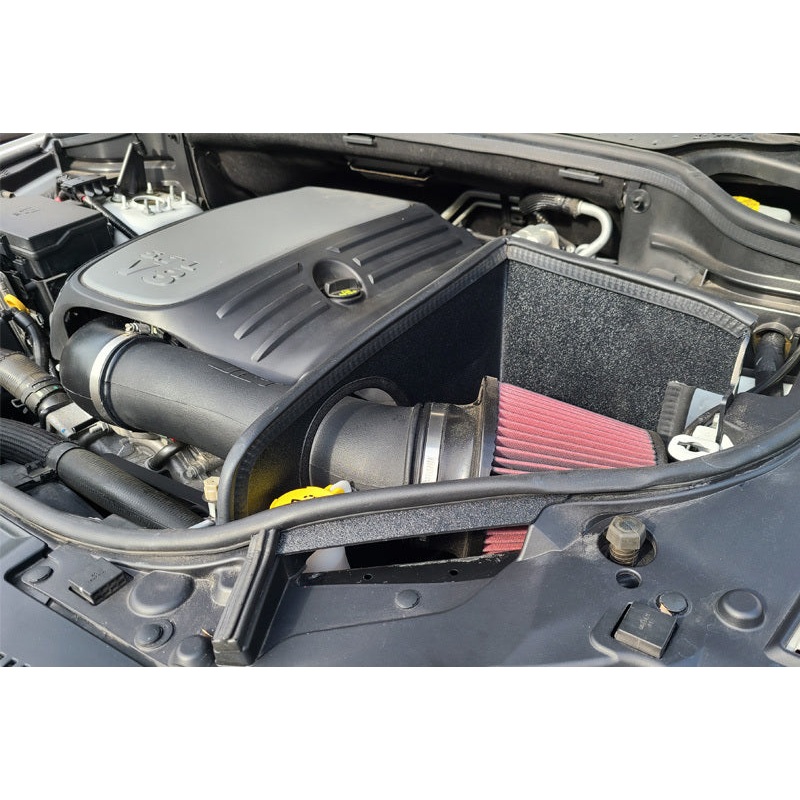 JLT 11-20 Dodge Durango/Jeep Grand Cherokee 5.7L Black Textured Cold Air Intake Kit w/Red Filter