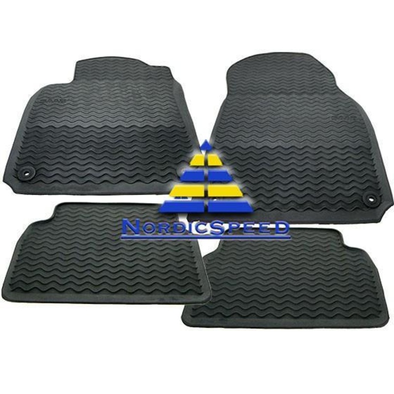 Rubber Floor Mat Set Black 08-11 OEM SAAB