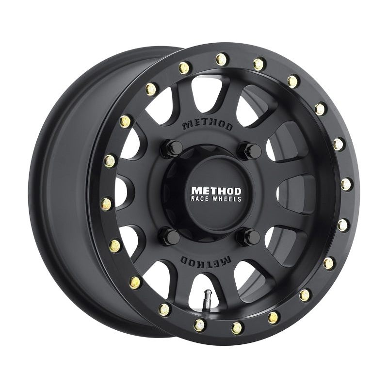 Method MR401 UTV Beadlock 15x7 / 4+3/13mm Offset / 4x136 / 106mm CB Matte Black Wheel