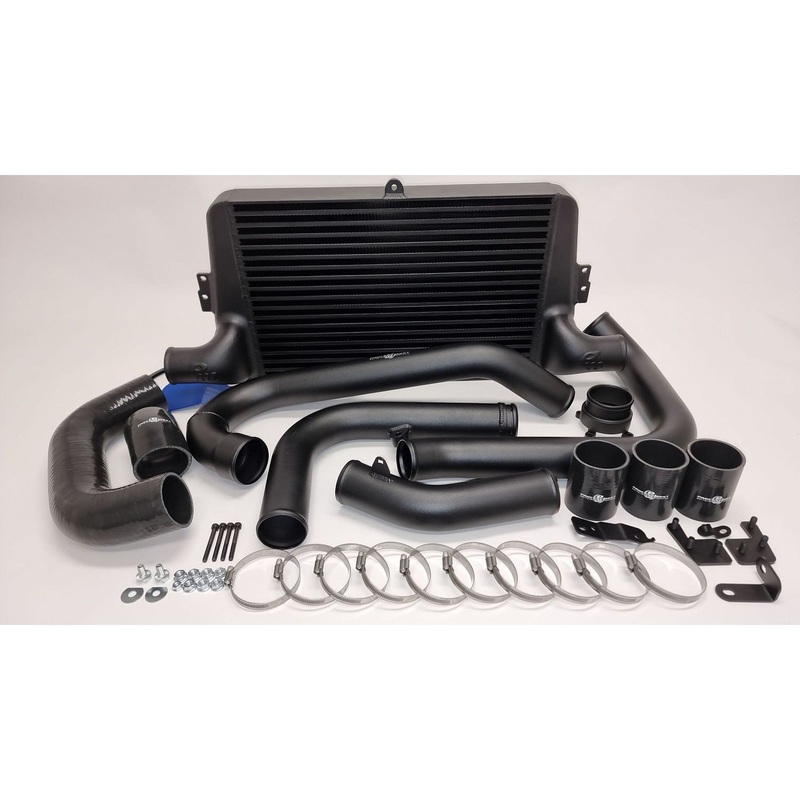 Process West [22-25 WRX] Stage 1 Front Mount Intercooler Kit Black Core | PWFMIC10B