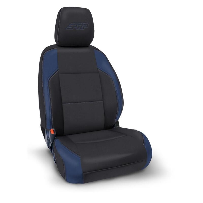 PRP 16-23 Toyota Tacoma Front Seat Covers (Pair) - Black/Navy Blue