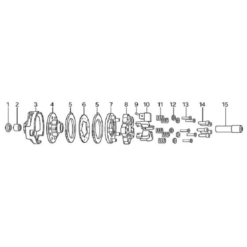 (3) HDC-5B Two Disc Drum with Sprocket