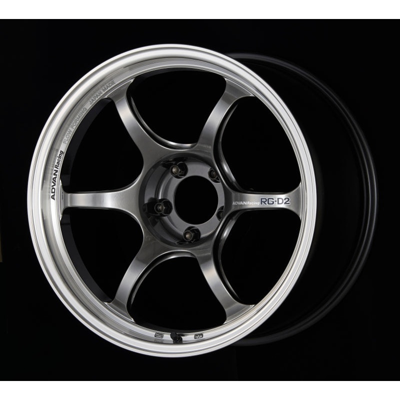 Advan RG-D2 15x5 +38 4-100 Machining & Racing Hyper Black Wheel