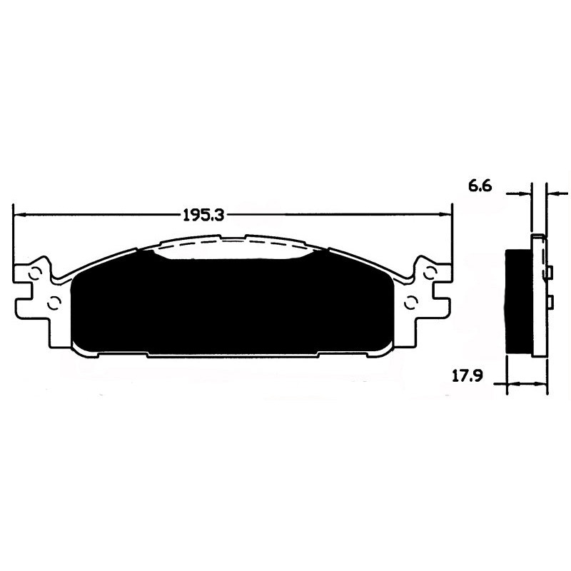 Porterfield Brake Pads for 2016 FORD EXPLORER