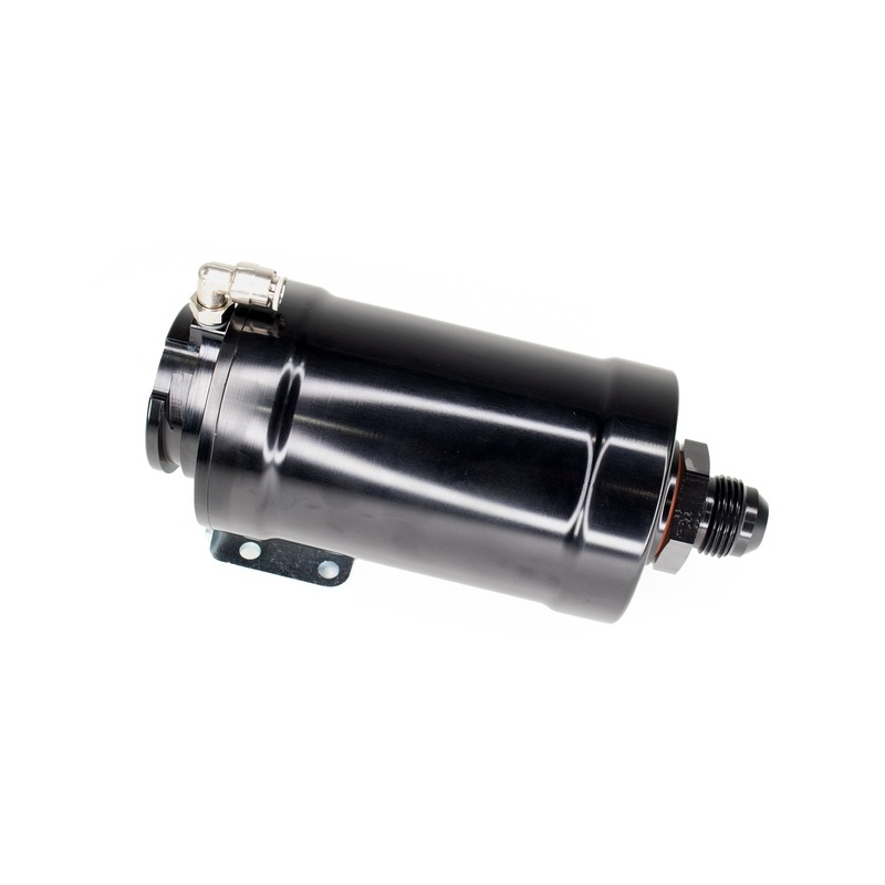 Coolant Expansion Tank / Remote Fill Billet Black Anodized w/ Mount