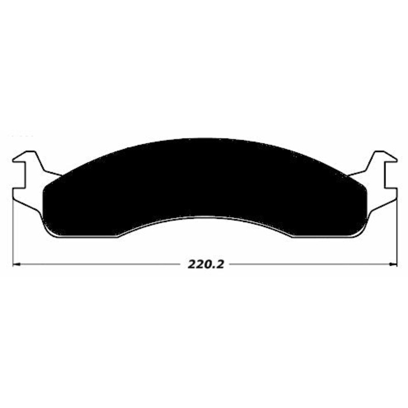 Porterfield Brake Pads for 1995 FORD F250 PICKUP 3/4 TON 4WD 12 x 3' Rear Shoe